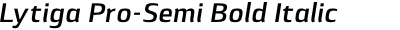 Lytiga Pro-Semi Bold Italic